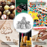 50pcs Foil Jewelry Drawstring Silver Bags Christmas Wedding Party Pouches