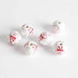 20PCS Christmas 20MM Wooden Beads DIY Crafts Bracelet Jewelry Making