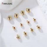 14K Plated Brass Jingle Bells Dangle Charms For Christmas DIY Crafts