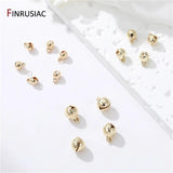 14K Plated Brass Jingle Bells Dangle Charms For Christmas DIY Crafts