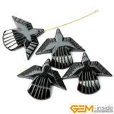 5 Pcs Hematite Pendants Assorted Shapes DIY Necklace Jewelry Bead