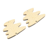10Pcs Brass Charms Christmas Tree Earrings Pendant Connectors DIY