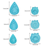 Resin Molds for DIY Earrings - Christmas Eardrops Silicone Mould