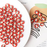 Christmas Snowman Clay Beads for Jewelry Making