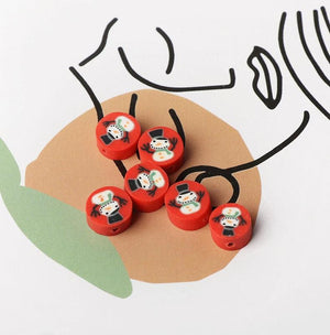 Christmas Snowman Clay Beads for Jewelry Making