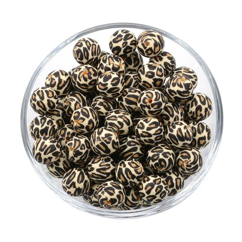 Chenkai 10PCS 15mm Xmas Beads Teething BPA DIY Sensory Chewing Toy
