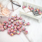 Chenkai 10PCS 15mm Xmas Beads Teething BPA DIY Sensory Chewing Toy