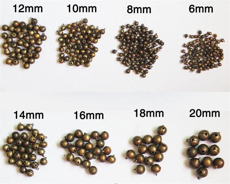 Vintage Copper Jingle Bells DIY Jewelry Accessories