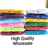 50pcs Organza Gift Bags Drawstring Jewelry Packaging Wedding Party Supplies