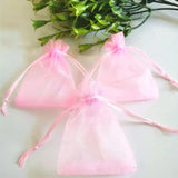 50pcs Organza Gift Bags Drawstring Jewelry Packaging Wedding Party Supplies