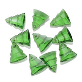 10Pcs/Lot 13x16mm Christmas Tree Crystal Beads DIY Charms Necklace Earrings