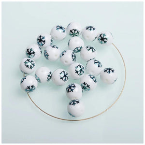 10mm Round Glass Beads for Christmas Tree Ornaments