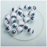10mm Round Glass Beads for Christmas Tree Ornaments