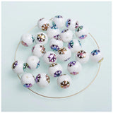 10mm Round Glass Beads for Christmas Tree Ornaments