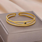 Vintage Evil Eyes Bangles for Women Men Punk Bangle Bracelet