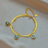 316L Stainless Steel Eye Pattern Bracelet Women's Birthday Gift