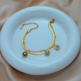 316L Stainless Steel Eye Pattern Bracelet Women's Birthday Gift