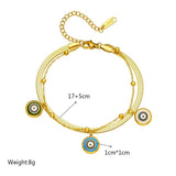 316L Stainless Steel Eye Pattern Bracelet Women's Birthday Gift