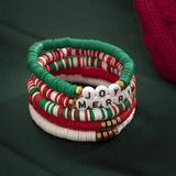 Colorful Polymer Clay Charm Bracelets Set for Women