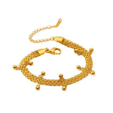 316L Stainless Steel Beading Bracelet for Women