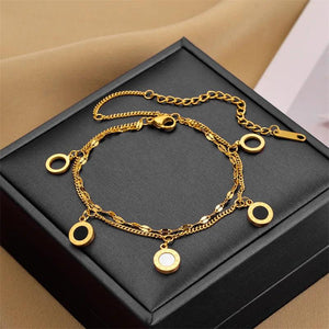 316L Stainless Steel Star Bracelet for Women Christmas Jewelry Gift