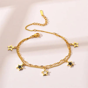 316L Stainless Steel Star Bracelet for Women Christmas Jewelry Gift