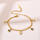 316L Stainless Steel Star Bracelet for Women Christmas Jewelry Gift