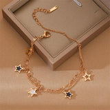 316L Stainless Steel Star Bracelet for Women Christmas Jewelry Gift