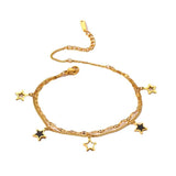 316L Stainless Steel Star Bracelet for Women Christmas Jewelry Gift