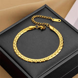 316L Stainless Steel circular zircon Bracelet for Women