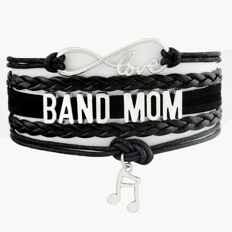 Band Mom Music Note Charm Bracelets Women Jewelry Christmas Gift