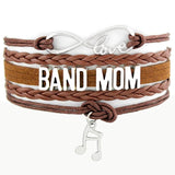 Band Mom Music Note Charm Bracelets Women Jewelry Christmas Gift