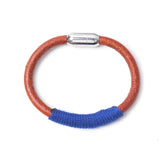 Vintage Leather Rope Bracelets with Magnet Metal Buckle