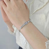 Silver Bracelet Bangle Women Christmas Gift S019