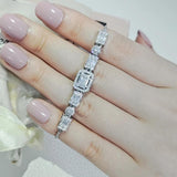 Silver Bracelet Bangle Women Christmas Gift S019