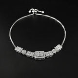 Silver Bracelet Bangle Women Christmas Gift S019