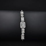 Silver Bracelet Bangle Women Christmas Gift S019