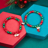 Romantic Magnetic Lover Christmas Bracelet Set for Women Couple Xmas Jewelry