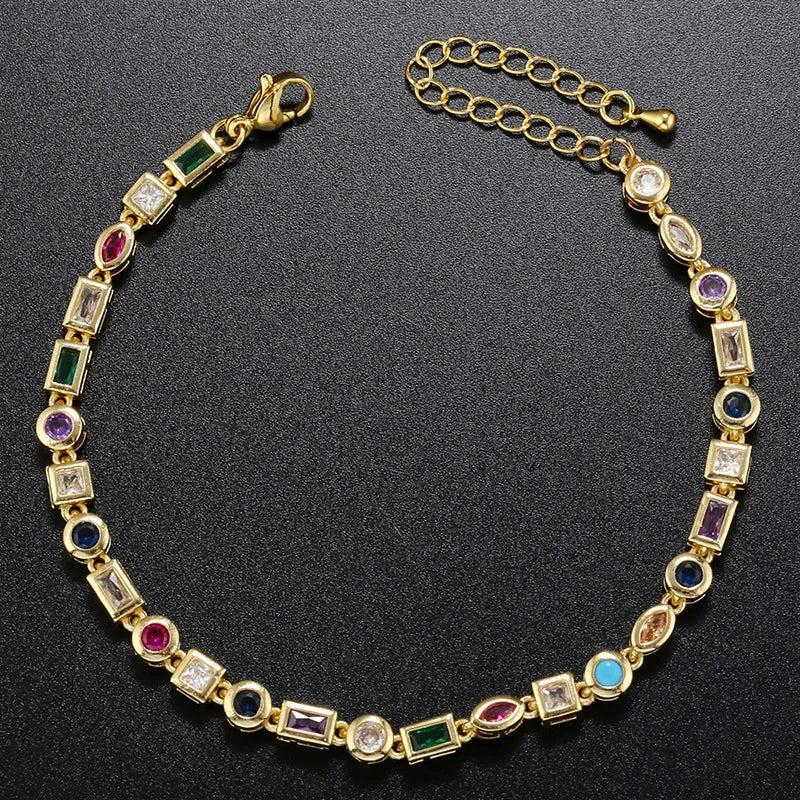 Geometric CZ Man Bracelet for Couples