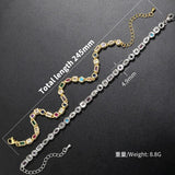 Geometric CZ Man Bracelet for Couples