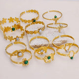 Turquoise Bangles for Women Stainless Steel Cuff Bracelet Vintage Jewelry