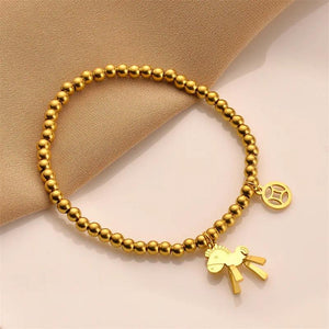 Stainless Steel Horse Bracelet for Women Christmas Jewelry