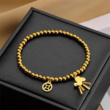 Stainless Steel Horse Bracelet for Women Christmas Jewelry