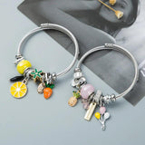 Evil Eye Butterfly Love Bracelet for Women Metal Bangle Christmas Gift