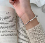 Red Match Hip Hop Thai Silver Ladies Bangle Promotion Jewelry For Women