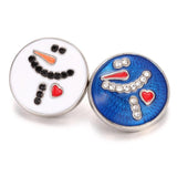 5pcs Christmas Snap Jewelry 18mm Metal Snap Buttons DIY Snap Bracelet