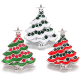 5pcs Christmas Snap Jewelry 18mm Metal Snap Buttons DIY Snap Bracelet