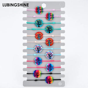 Boho Braid Rope Unicorn Charms Bracelets Set