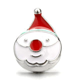 5pcs Christmas 18mm Snap Buttons Red Snap Jewelry for Bracelet Necklace