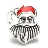 5pcs Christmas 18mm Snap Buttons Red Snap Jewelry for Bracelet Necklace